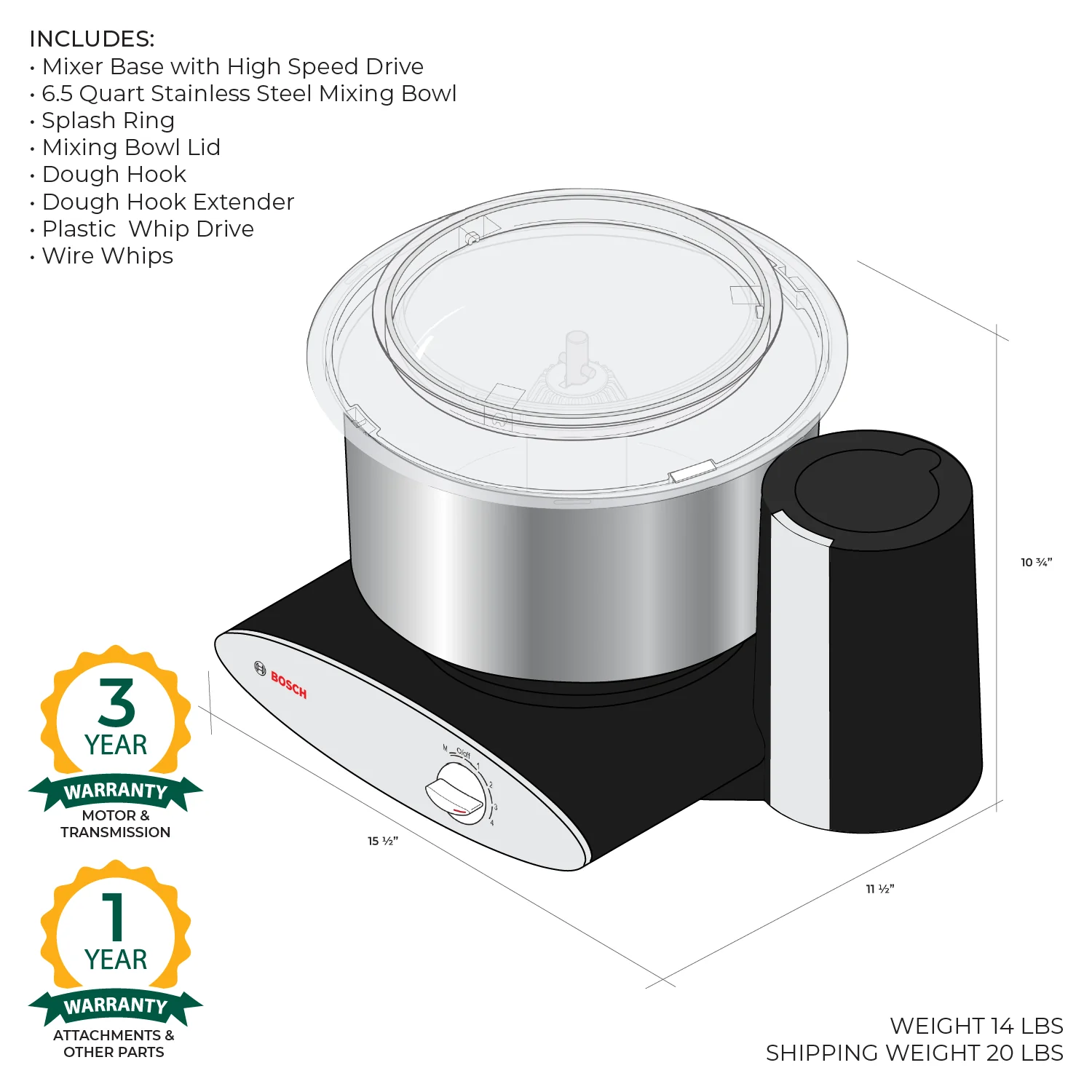 Black Universal Plus with Stainless Steel Bowl - Image 3