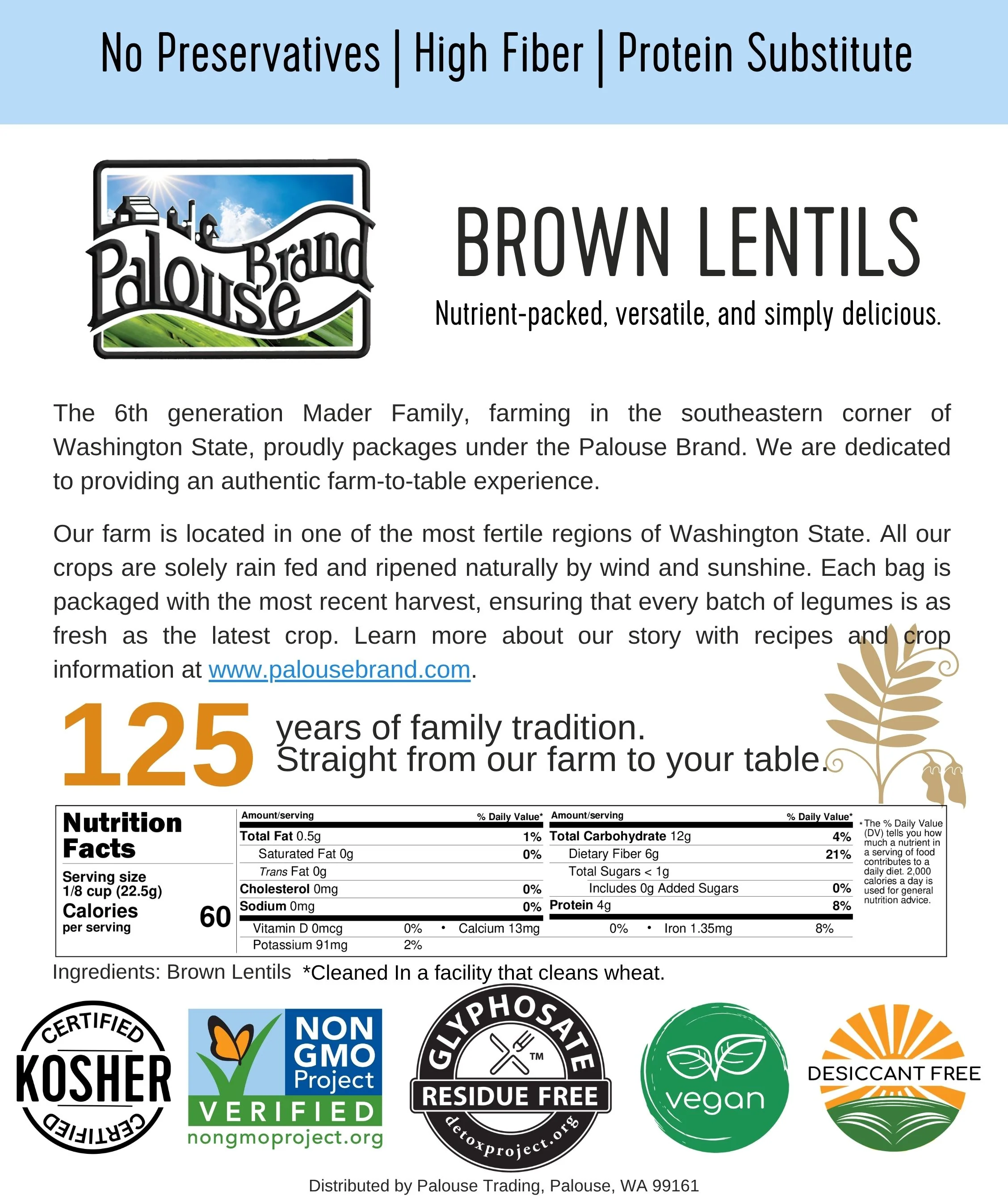 Brown Lentils - 25 lb Bucket - Image 5