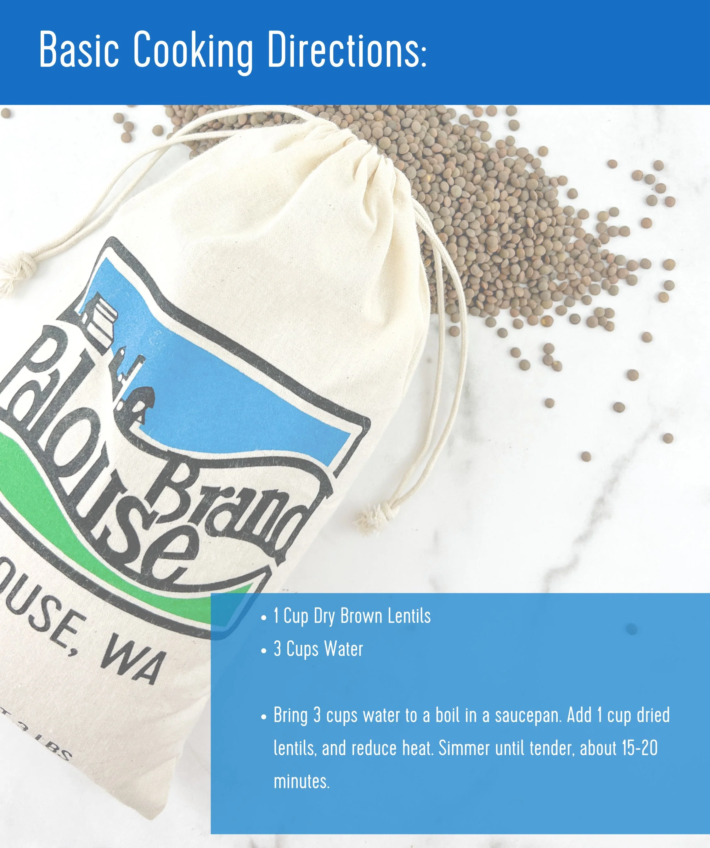 Brown Lentils - 25 lb Bag - Image 6