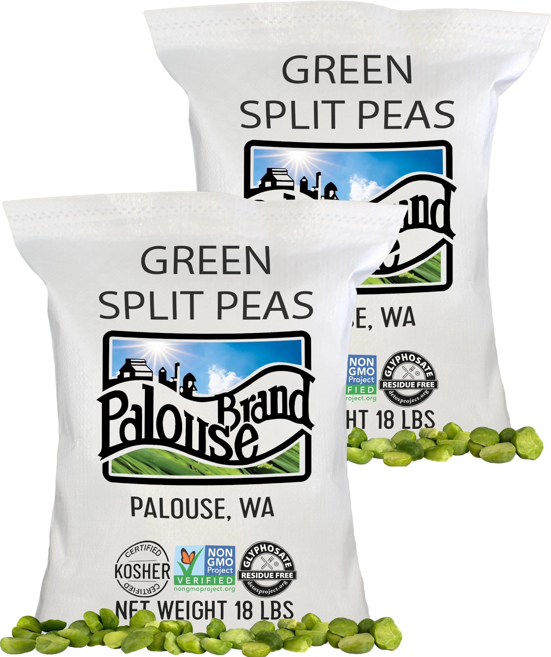 Green Split Peas - Value Pack - 36 lb
