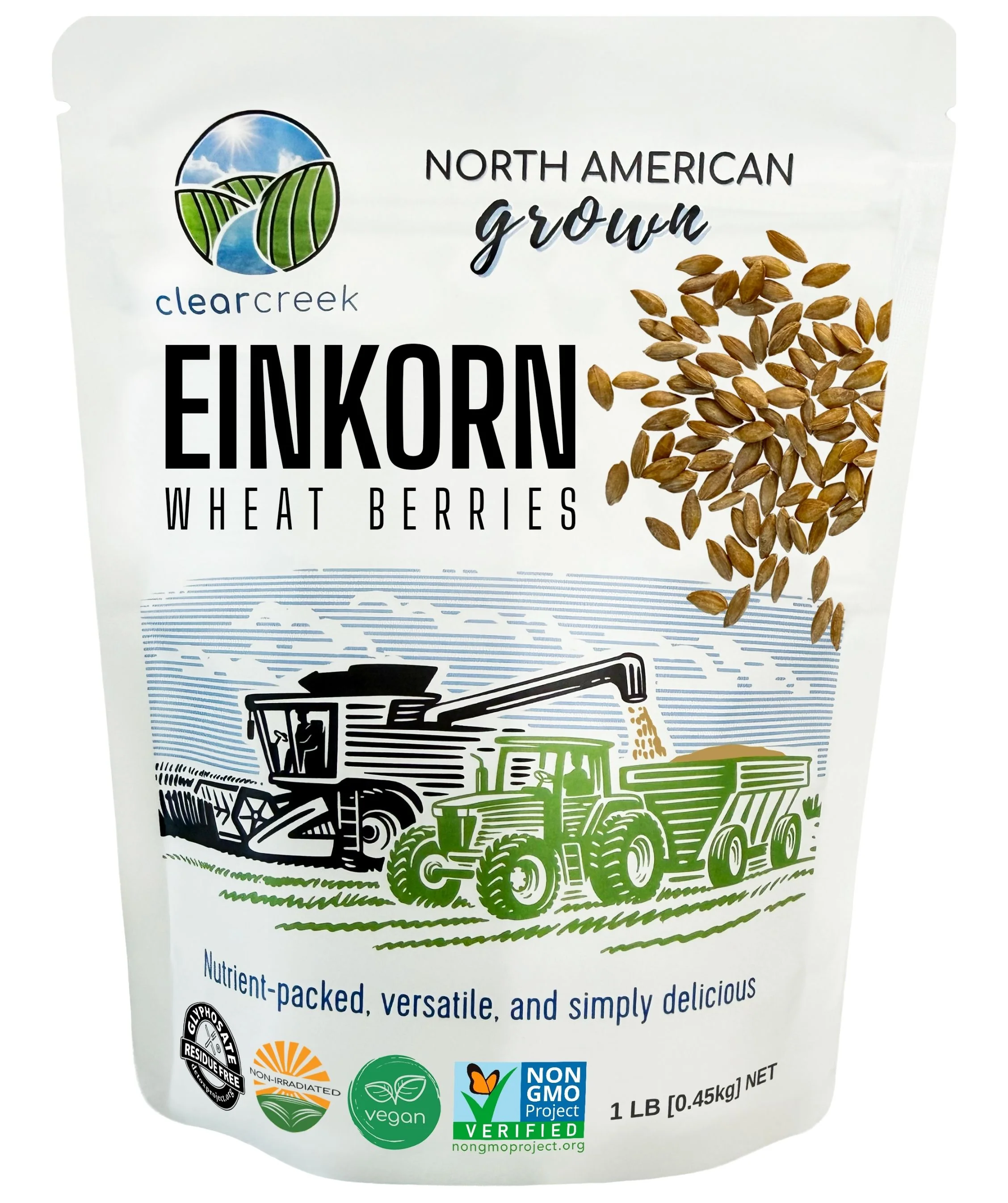Einkorn Wheat Berries - 1 lb