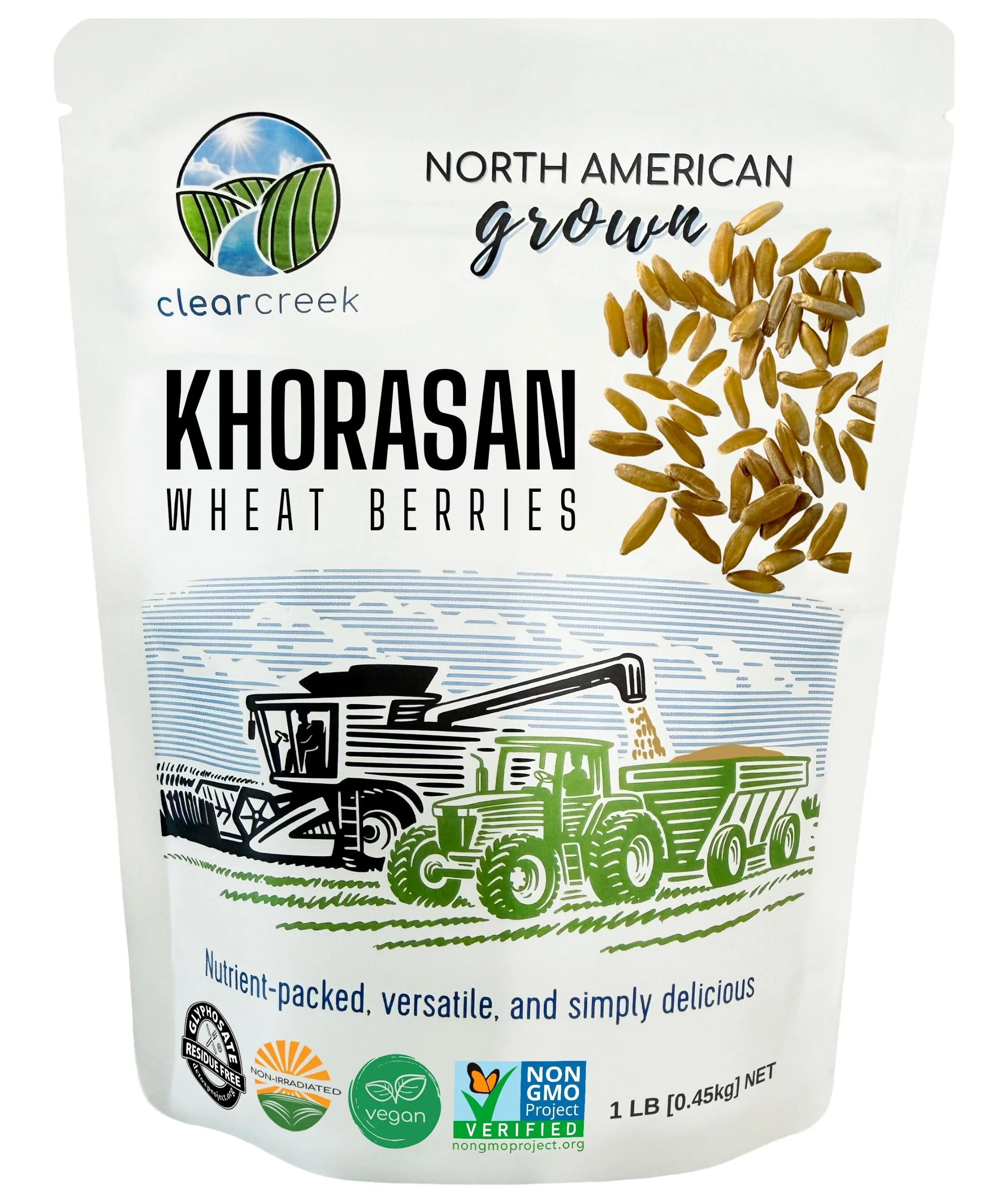 Khorasan Wheat Berries - 1 lb