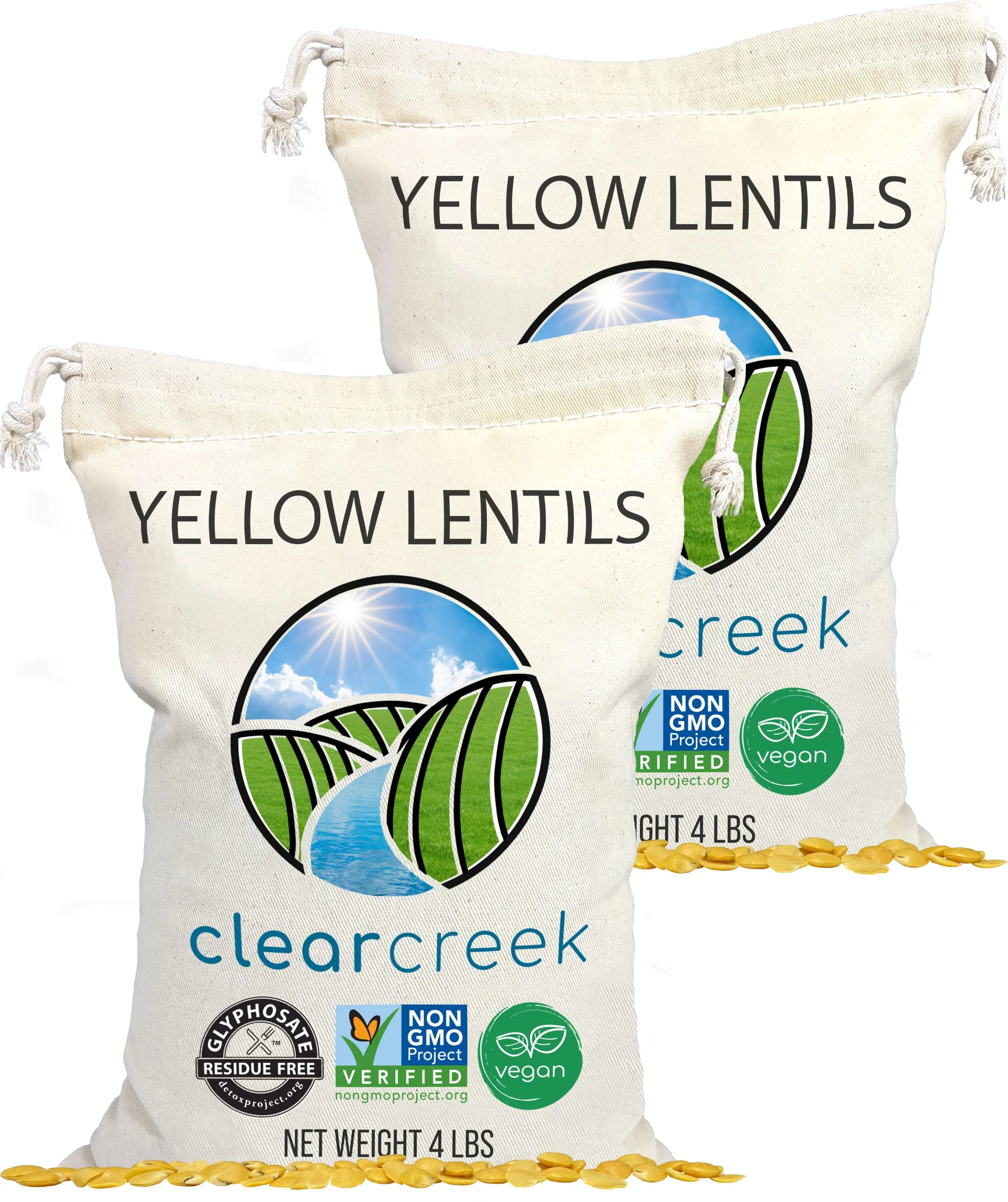 Yellow Lentils - Value Pack - 8 lb