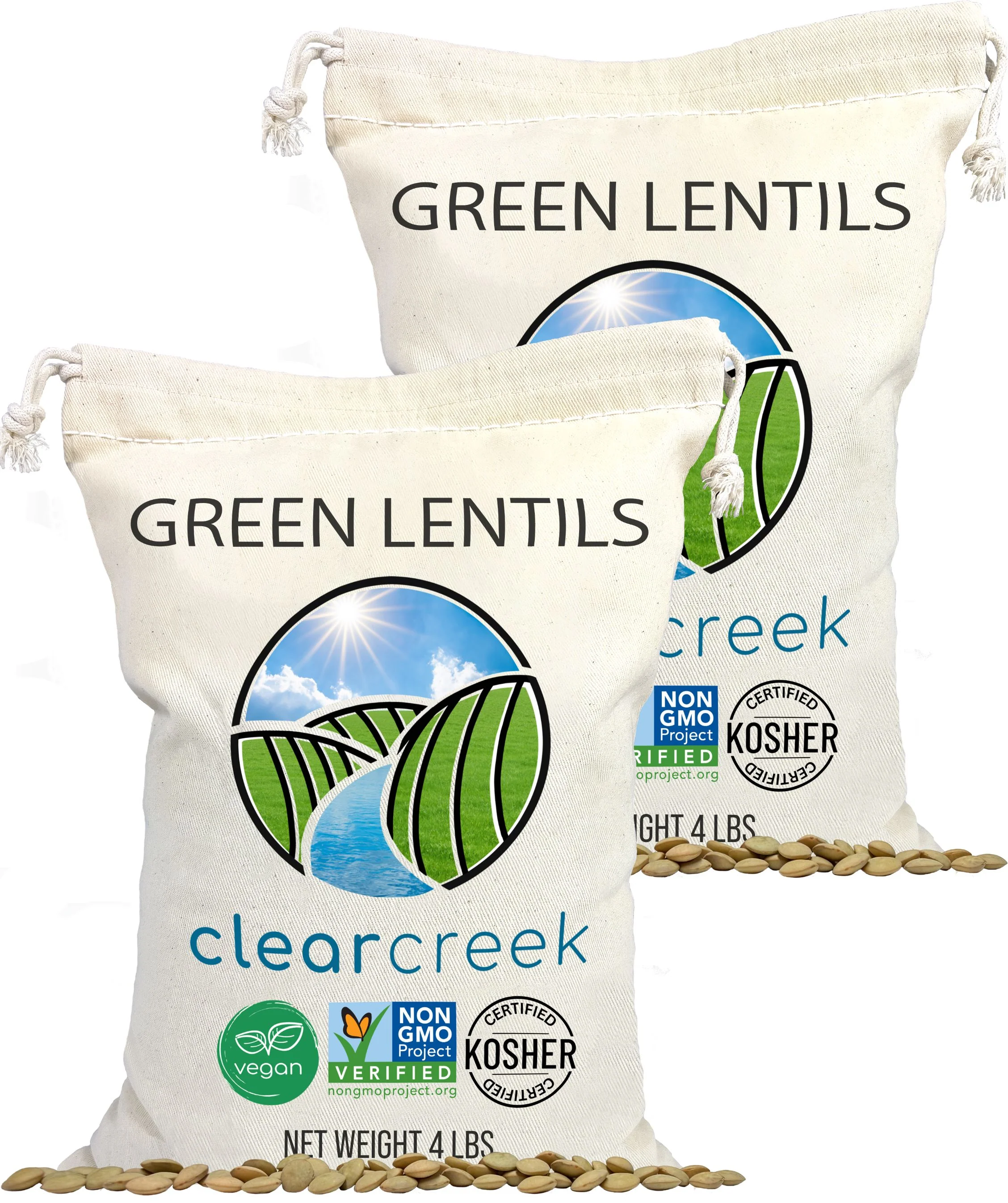 Green Lentils - Value Pack - 8 lb