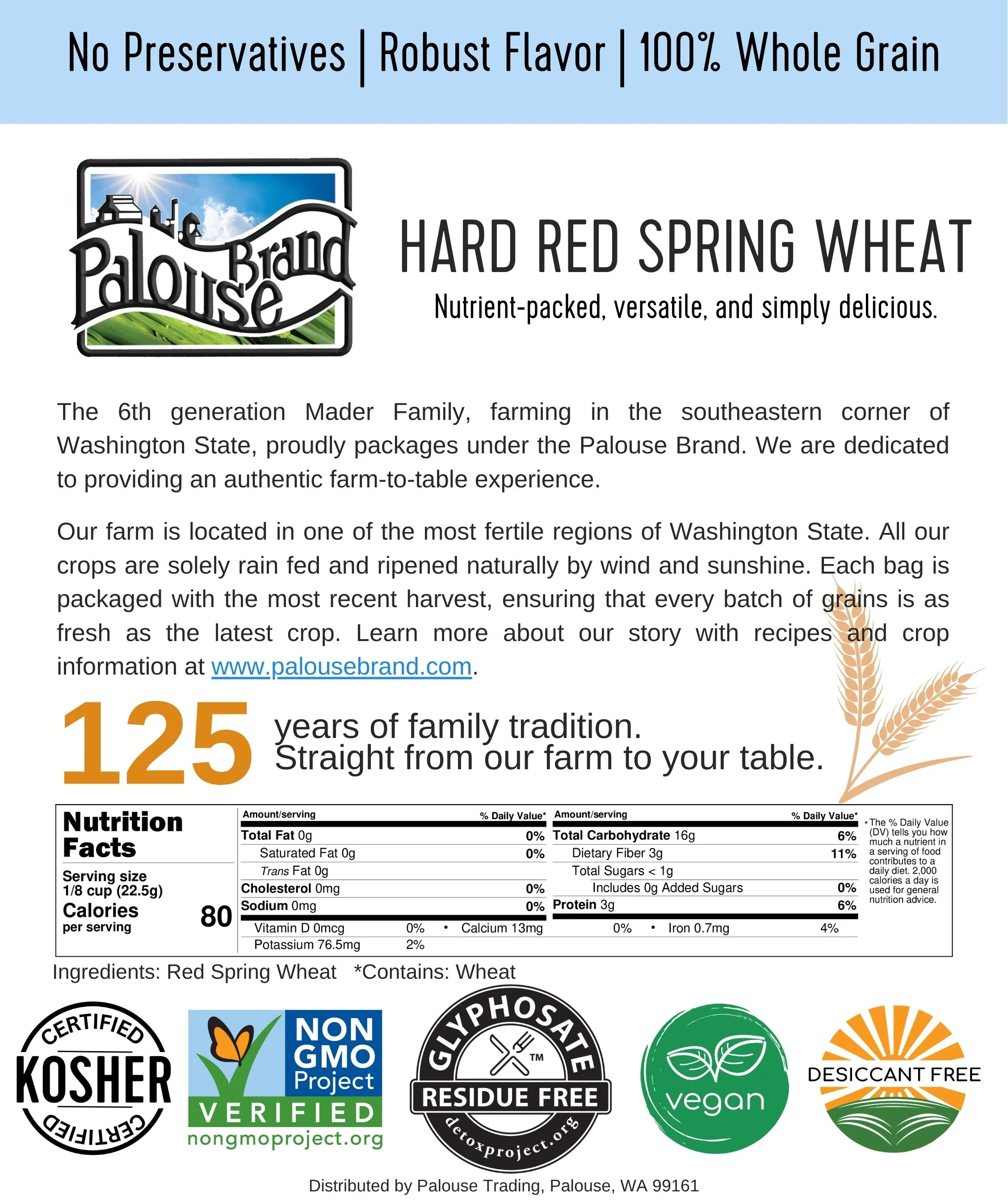 Red Spring Wheat - 25 lb Bag - Image 5