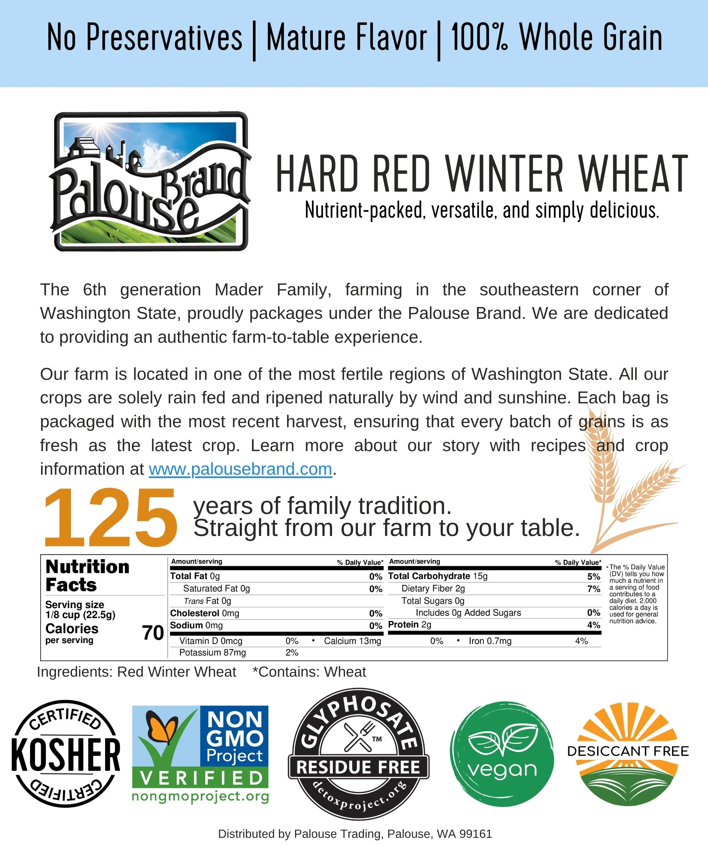 Red Winter Wheat - 25 lb Bag - Image 5