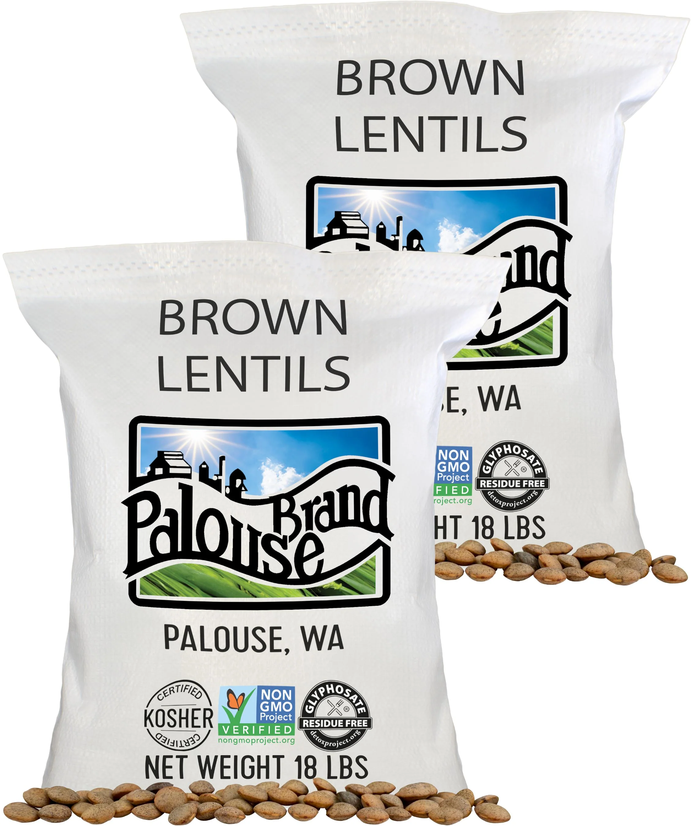 Brown Lentils - Value Pack - 36 lb
